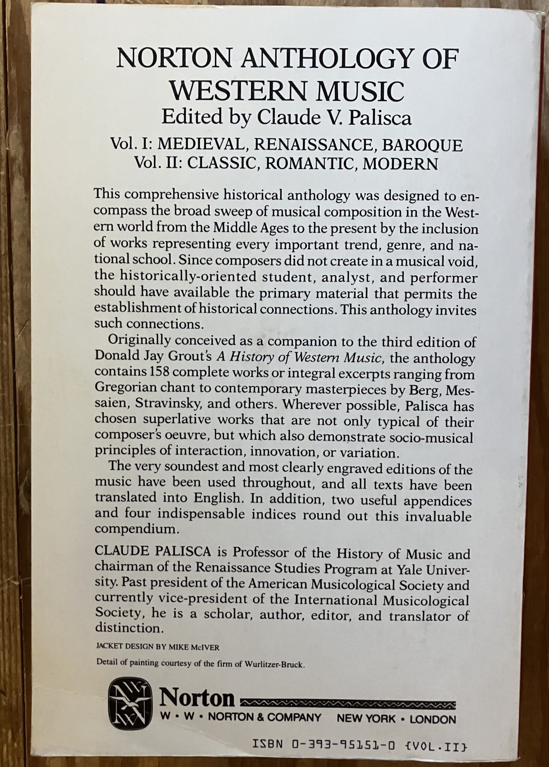 Norton Anthology of Western Music - Vol.II: Classic, Romantic, Modern (shelf-worn) - Image 3