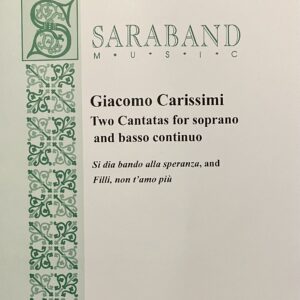 Two Cantatas for soprano and basso continuo