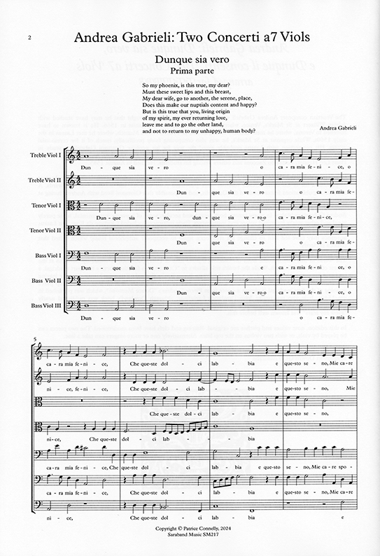 Dunque sia ver, e, Dunque il consenti. Two Concerti a7 - Image 2