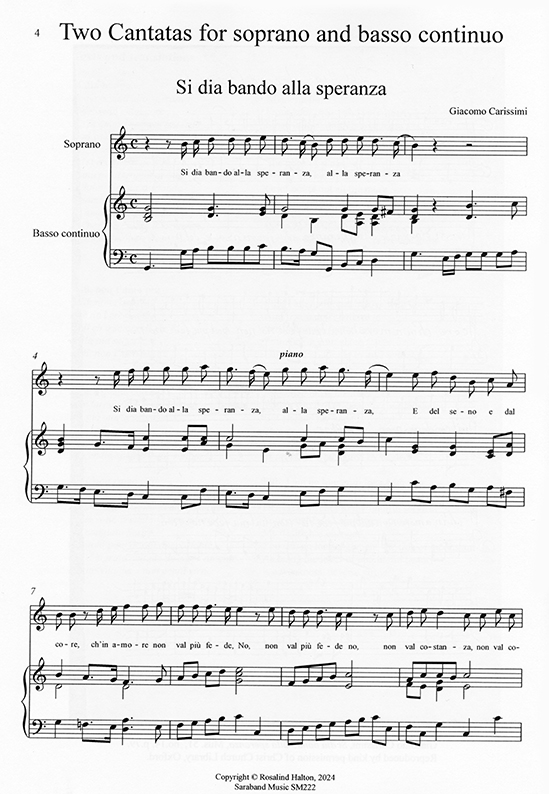 Two Cantatas for soprano and basso continuo - Image 2