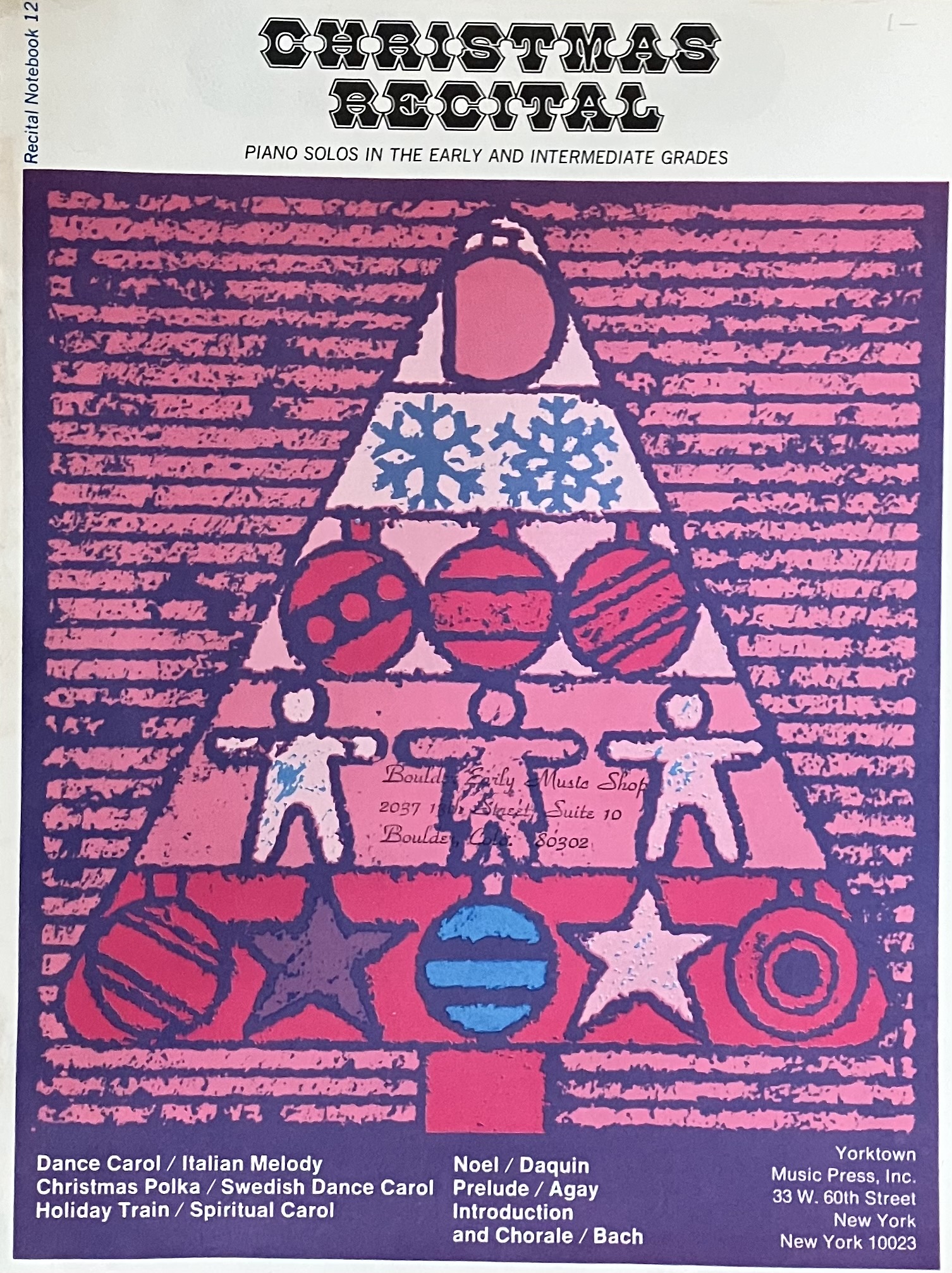 Christmas Recital: Piano Solos in the Early and Intermediate Grades (Shelf-worn)