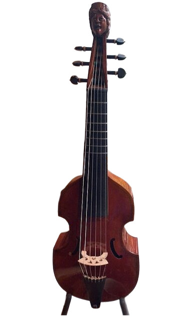 Treble Viola da gamba, Carved head model