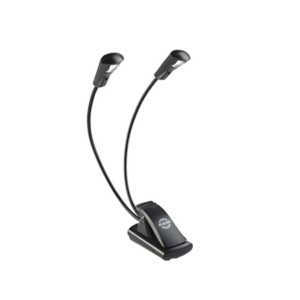 K&M Music stand light with dual head and 1 LED Flexlight