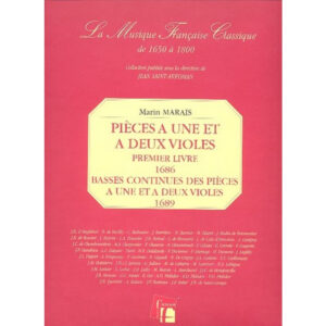 Pieces a Une et a Deux Violes, Premiere Livre